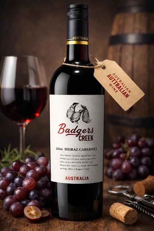 Badgers Creek Red Wine. Κρασί Κόκκινο Ξηρό Αυστραλίας. Red Wine Australia
